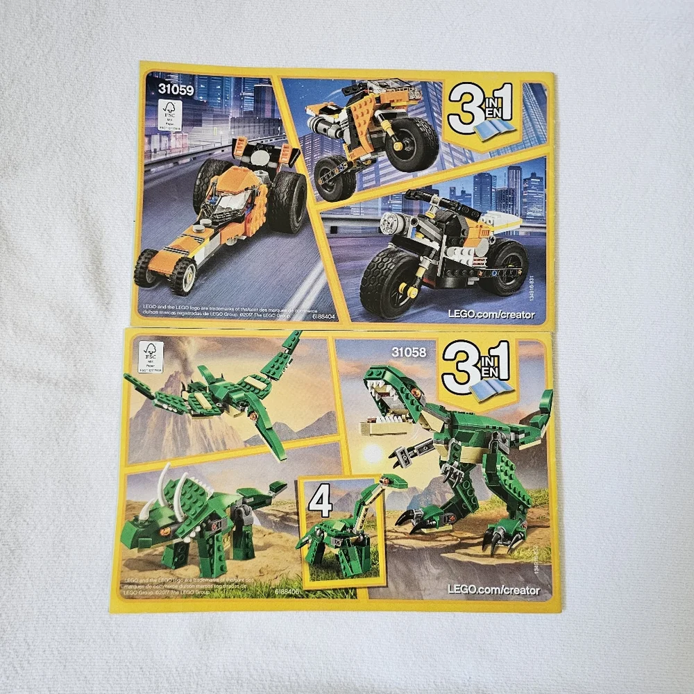 LEGO 31062 Creator 3 in 1 Instruction Manual Only post is for 2 of 3